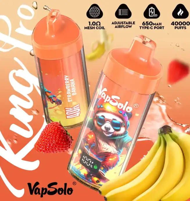 Vapsolo KING PRO 40K Premium Vaper Puffs usa e getta con 40.000 inalazioni Display LCD e tecnologia Mesh Coil