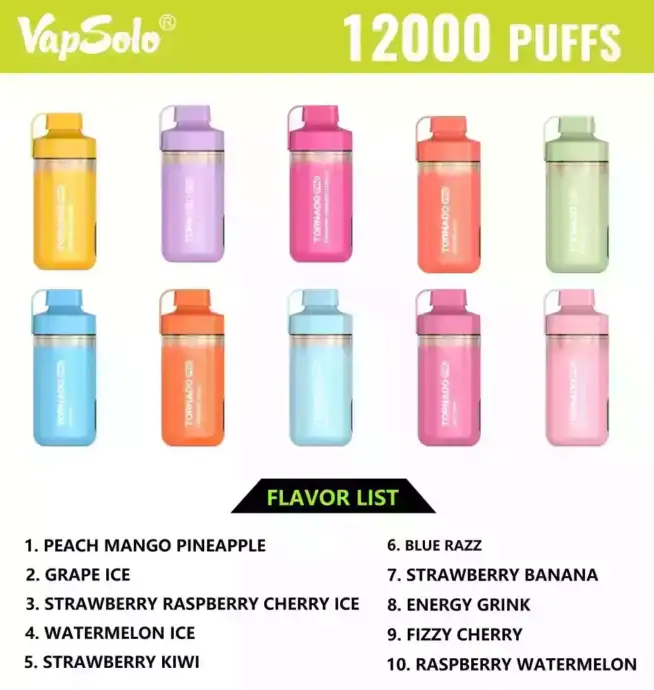 Vapsolo Tornado 12000 Puffs