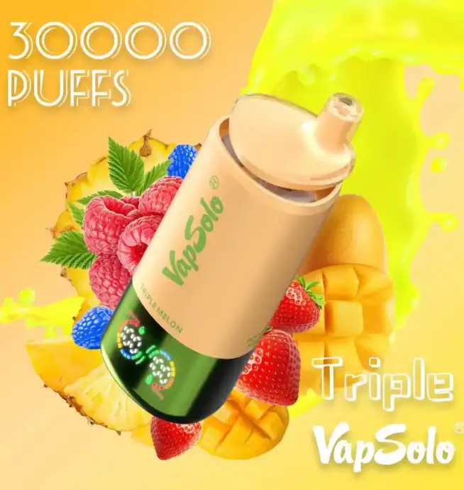 Vapsolo Triple 30000 Puffs Trois saveurs étonnantes dans un seul appareil