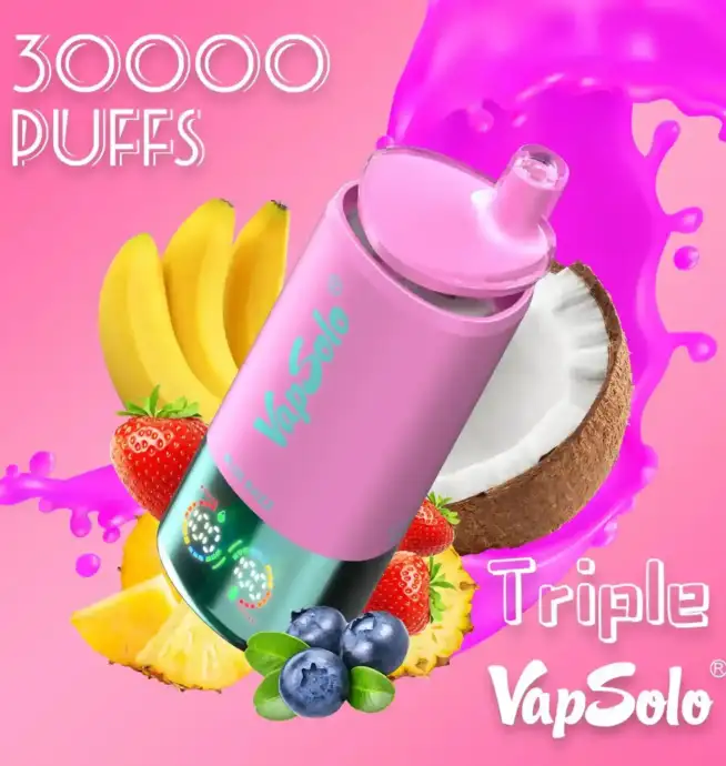 Vapsolo Triple 30000 Puffs Trois saveurs étonnantes dans un seul appareil